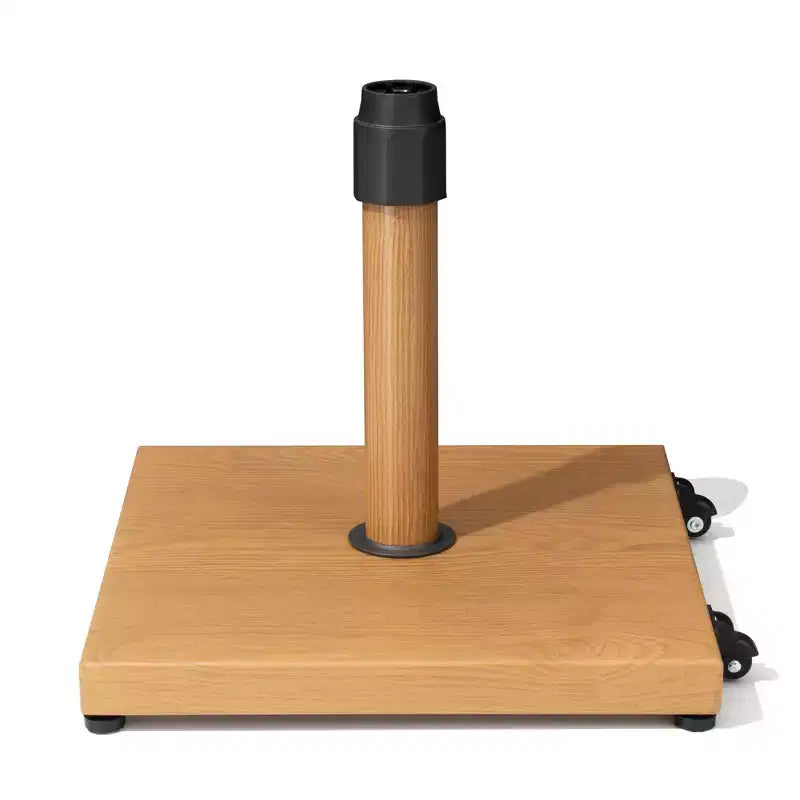 Pied de parasol de 20 kg avec roulettes, en béton, verrouillage par rotation pour parasol de marché