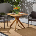 Table à manger d'extérieur en bois d'acacia, Teck