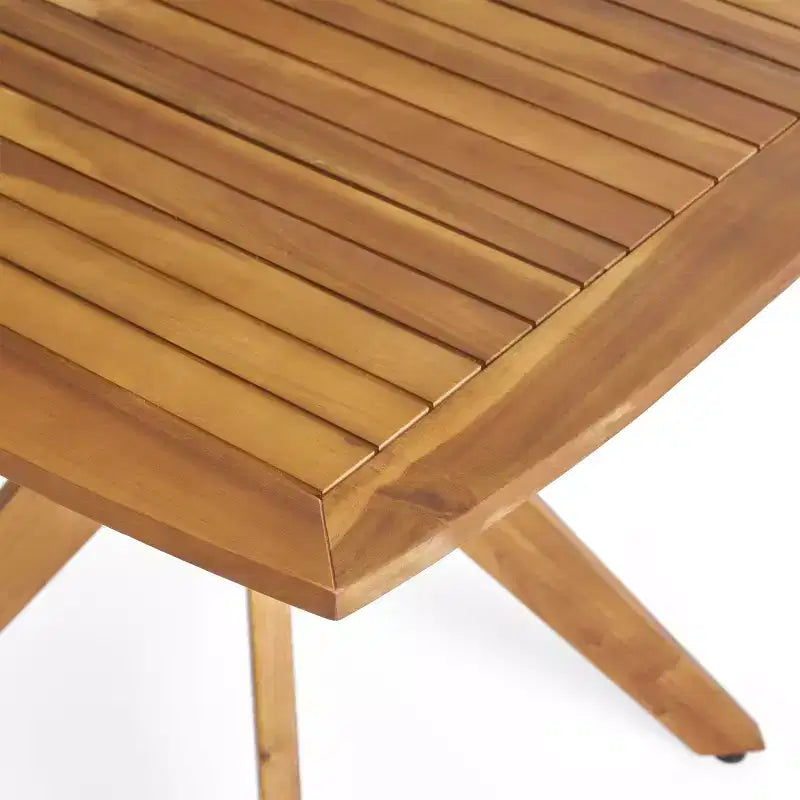 Table à manger d'extérieur en bois d'acacia, Teck