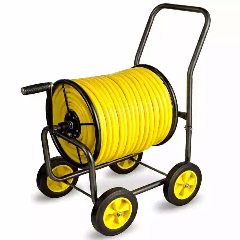 Real Hose Storage 4-Wheel Residential Hose Reel Cart - 250ft Hose Capacity