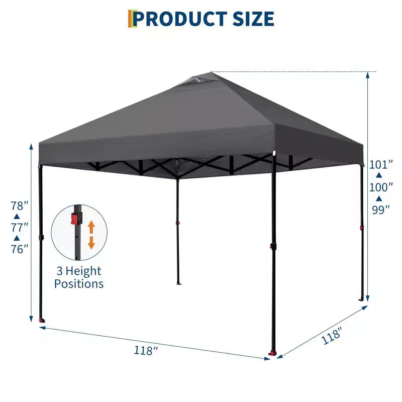 Tonnelle escamotable, Installation facile en un clic, Pavillon d'extérieur instantané, Abri solaire commercial robuste ventilé, pour Fête, Événement, Camping