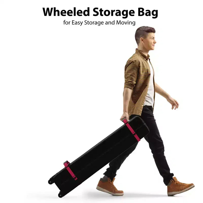 Tente escamotable 3x3m, abri d'extérieur portable instantané avec sac à roulettes 4 sacs de poids, auvent blanc imperméable robuste pour les fêtes de plage