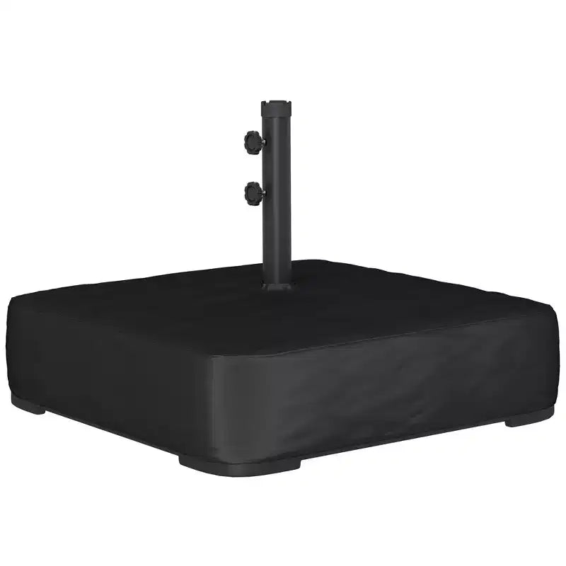 Patio Umbrella Base 176 lbs Sand Filled Outdoor Umbrella Stand Holder w/Cross Base for 1.9 Poles Black