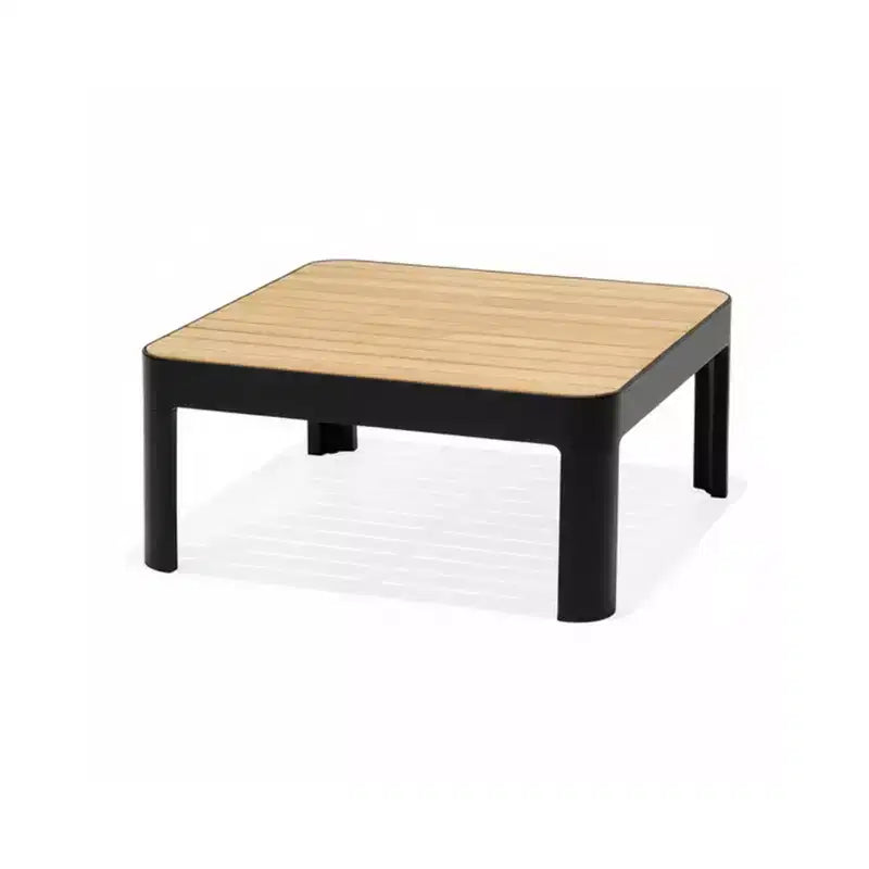 Amazonia Teak Wood 100% FSC and Aluminum Patio Coffee Table Black
