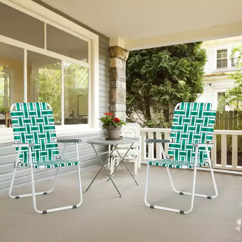 Chaises pliantes en toile pour patio, chaises de plage portables, chaises de salle à manger pour extérieur, jardin
