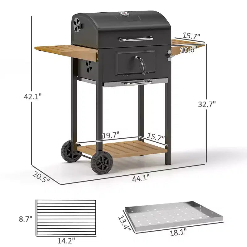 Gril de camping / Barbecue portable au charbon de bois