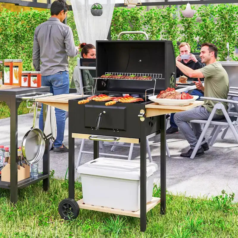 Gril de camping / Barbecue portable au charbon de bois