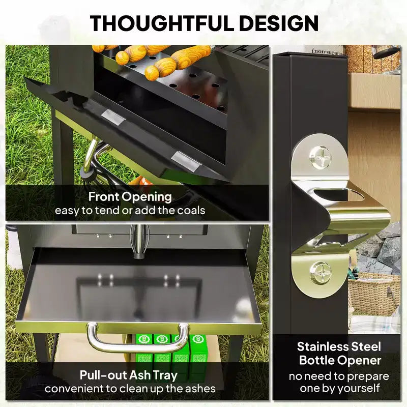 Gril de camping / Barbecue portable au charbon de bois