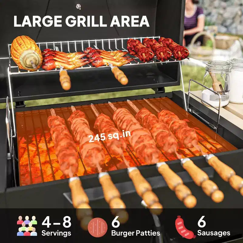 Gril de camping / Barbecue portable au charbon de bois