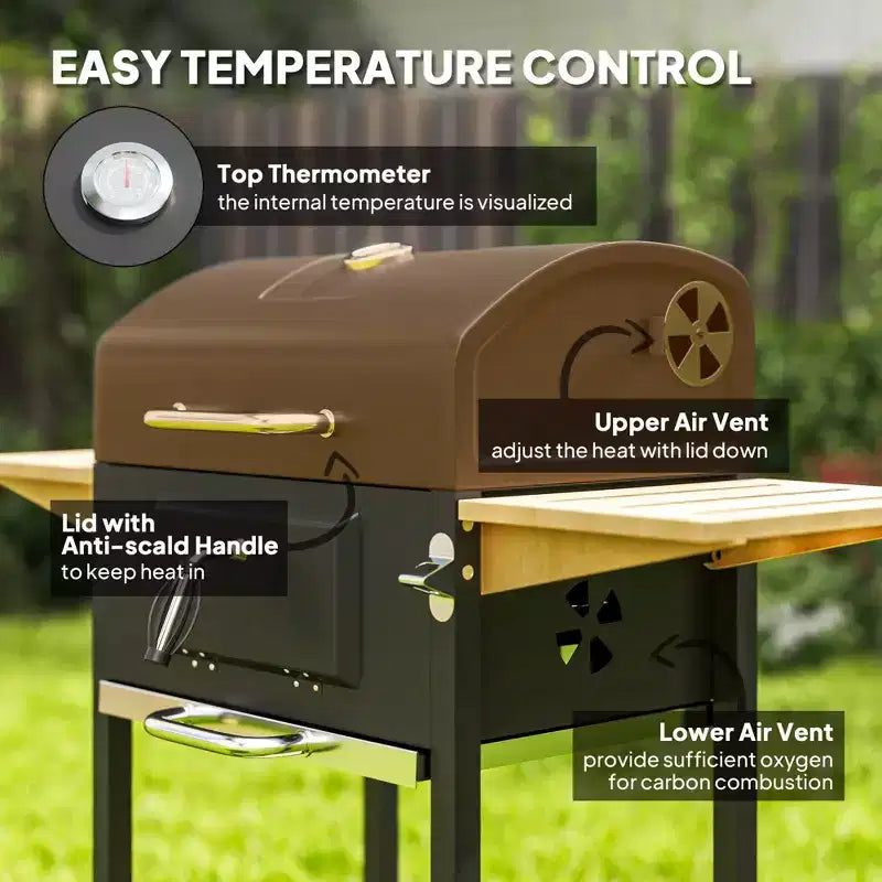 Gril de camping / Barbecue portable au charbon de bois