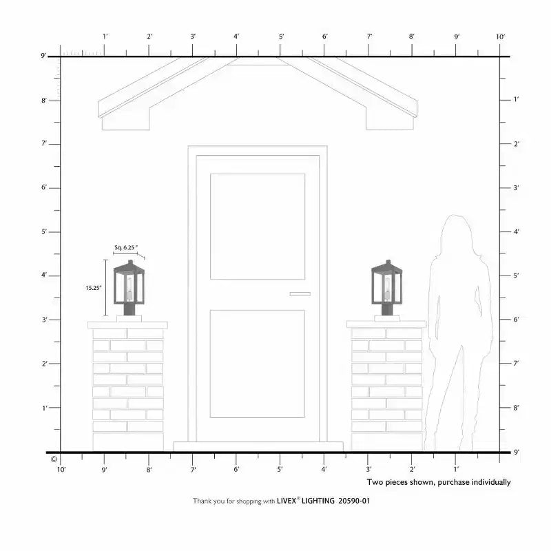 1 - Lampadaire lumineux en bronze