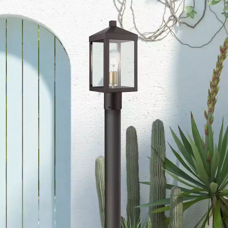1 - Lampadaire lumineux en bronze