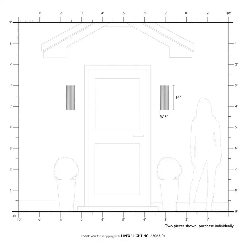 Applique murale en nickel brossé