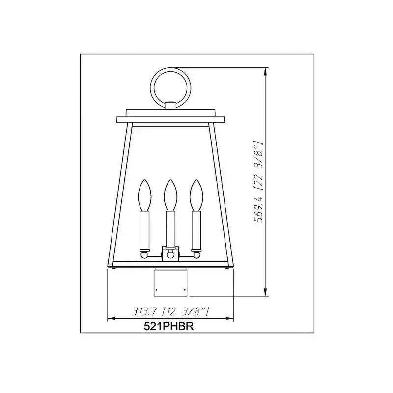 4 - Lampadaire lumineux noir