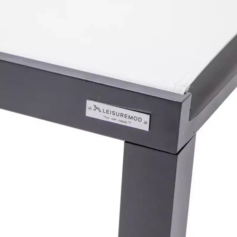 Ensemble de 2 chaises longues de patio en aluminium noir, réglables et résistantes aux intempéries pour piscine, jardin, terrasse ou balcon