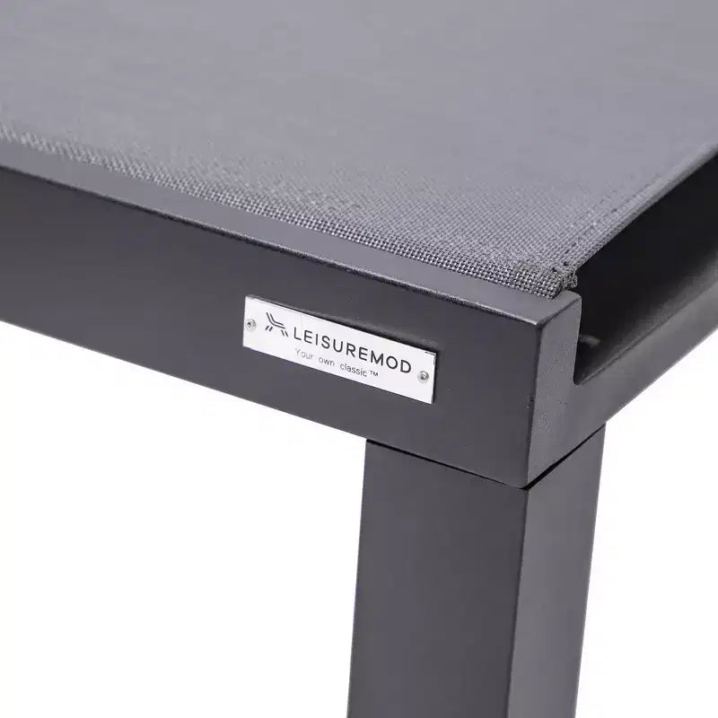 Ensemble de 2 chaises longues de patio en aluminium noir, réglables et résistantes aux intempéries pour piscine, jardin, terrasse ou balcon