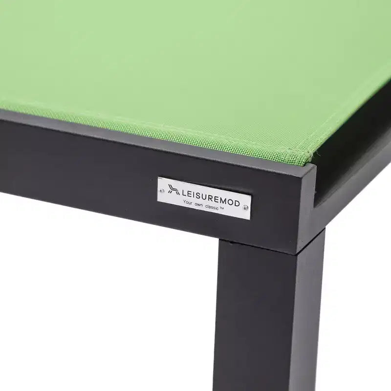 Ensemble de 2 chaises longues de patio en aluminium noir, réglables et résistantes aux intempéries pour piscine, jardin, terrasse ou balcon